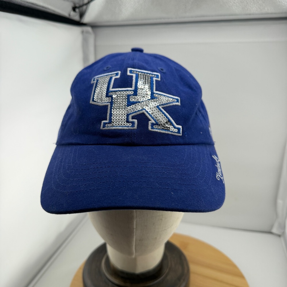 47 Brand Kentucky Wildcats Sequin Logo Hat Blue Adjustable Baseball Cap NCAA